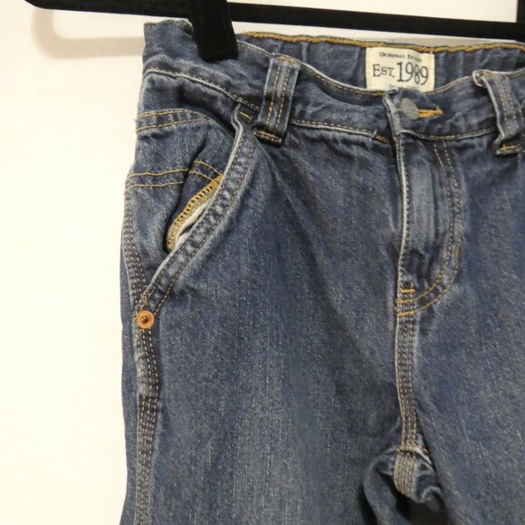 CHILDREN'S PLACE - Utility | size 7 | Classic Blue Kids' Jeans With Pockets - Picture 3 of 16